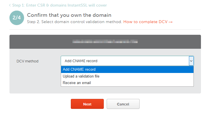 Confirm that you own the domain